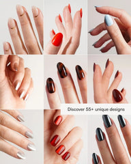 Champagne Cateye Extra Short Square Soft Gel Press Ons