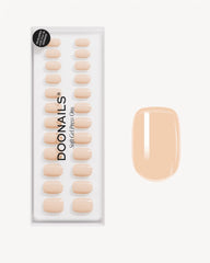 Soft Apricot Extra Short Square Soft Gel Press Ons
