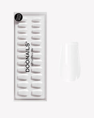 Snow White Short Coffin Soft Gel Press Ons
